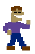 Michael Afton from the 3rd cutscene, but with more green color, animated.