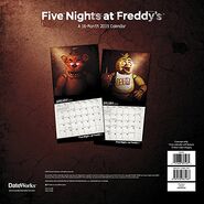 Freddy Fazbear in the 2019 Calendar.