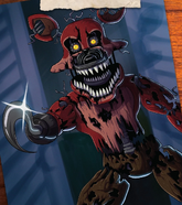 Nightmare Foxy art in The Freddy Files.