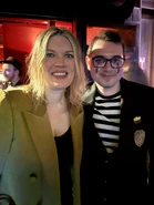 JonnyBlox and Emma Tammi at the premiere.