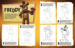 How to draw Freddy from FNAF 