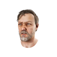 "Killer's Sneer" head cosmetic icon. Most knew him as a well-intentioned career counselor, but his facade concealed his true identity.