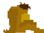 Sprite of either a headless Spring Bonnie suit or a headless Fredbear suit.