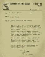 The mentioned interoffice memo.