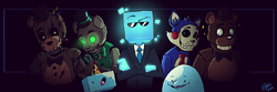 The Fazbear Fanverse art by POPGOES concept artist StupidButterfly.