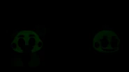 Series 1 Glow-in-the-Dark Toy Chica and Toy Freddy glowing in the dark.