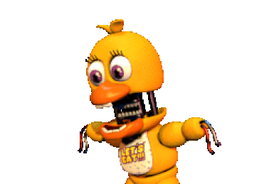 Withered Chica Fnaf World Sticker - Withered Chica Withered Chica -  Discover & Share GIFs