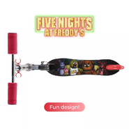 The top view of a FNaF-themed scooter.
