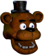 Freddy's head for the playable character from the troll version of Five Nights at Freddy's 3.