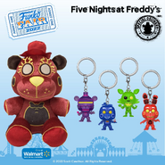 Funko Livewire Toy Freddy and Funko Arcade Pop Keychains