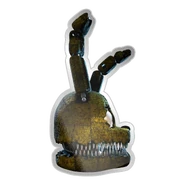 A sticker of Plushtrap's head from the side.