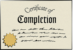 Certificate of Completion