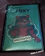 A close up of the Foxy poster.