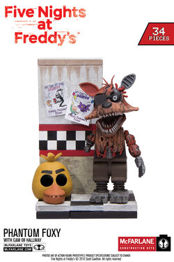 FIVE NIGHTS AT FREDDY'S MINI FIGURES (3) - FREDDY, FOXY, SHADOW FREDDY  MCFARLANE