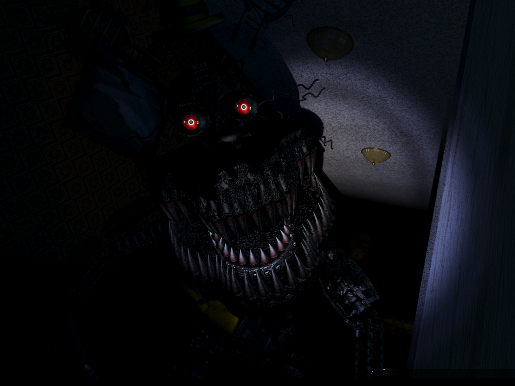 Scrap FredBear jumpscare. (frame credit to fnaf wiki) : r