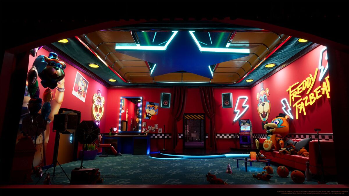 Steam Workshop::FNaF SB GlamrockFreddy Greenroom recreated.