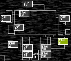 FNAF 1 Camera Map