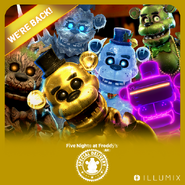 Golden Freddy from the Freddy Festival release teaser.