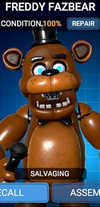 Golden Freddy's Plush Suit, Five Nights at Freddys AR Wiki