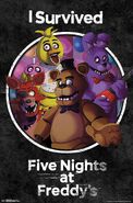 Freddy Fazbear Poster along with Bonnie, Chica and Foxy.