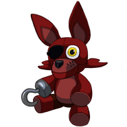 The collectible Foxy plush.