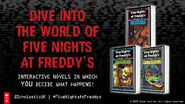 Scholastic UK ad for the Interactive Novel series.