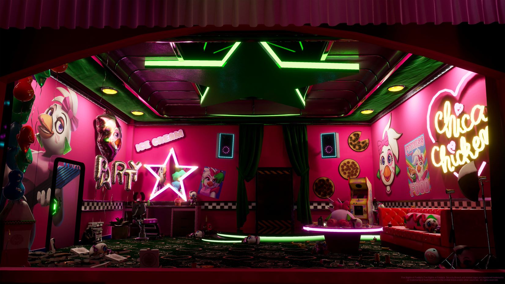 Steam Workshop::FNaF SB GlamrockFreddy Greenroom recreated.