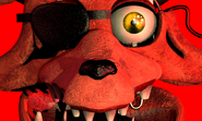 Withered Foxy after the player dies in Foxy.EXE.