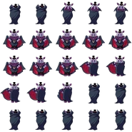 The animation cycle of Helpy in the minigames select.