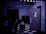 Penguin near the Kitchen