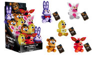 Mini-Peluches de Freddy Fazbear, Bonnie, Chica,Foxy y Mangle.