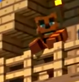 The Freddy Fazbear skin from the Minecraft community video.