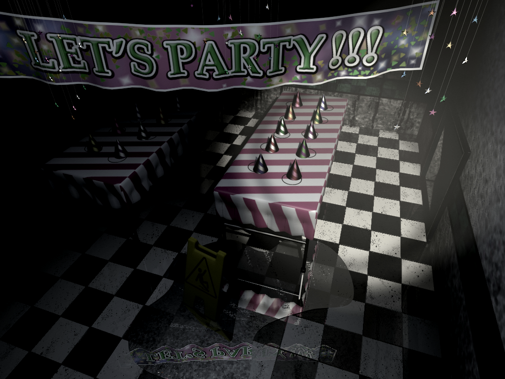 party room in dayshift at freddys 2