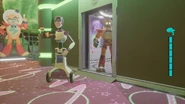 A Party Bot guarding the door to Fazer Blast