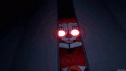 Circus Baby opening the Closet doors in one of her jumpscares.