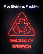 Glamrock Freddy's neon sign from the title reveal teaser.