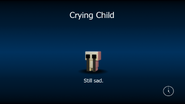 The Crying Child's loading screen.