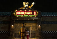 Abby and Golden Freddy in the teaser image for the film