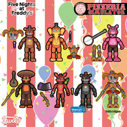 Five Nights at Freddys Pizza Simulator 6 Inch Funko Plush | Rockstar Freddy