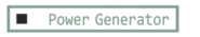 Icono del Power Generator desactivado.