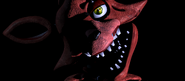 Withered Foxy in the background of the first part of the minigame of Foxy.EXE.