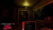 Captura de pantalla del juego. Nótese a Springtrap.