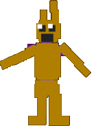 One of Springtrap's sprites, proceeding to lock down on Purple Guy (click to animate).
