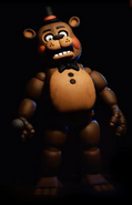 Toy Freddy in the gallery (front).