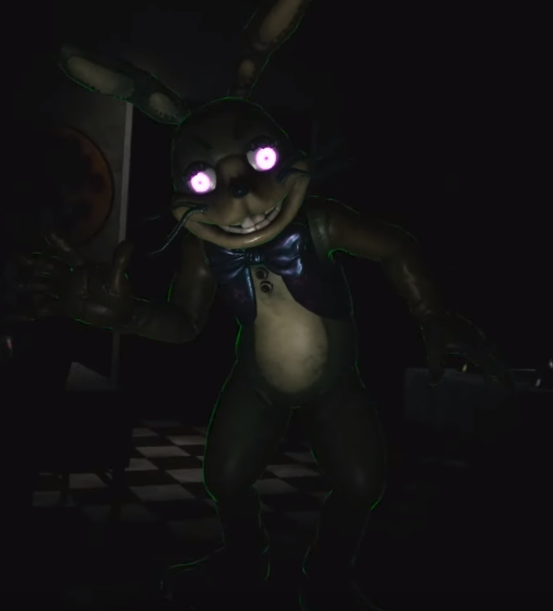 Glitchtrap plays Five Nights at Freddy's 2 in its original form and