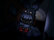 Nightmare Bonnie in the frame before his attack.