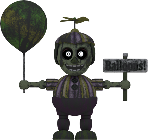 Withered Freddy New Textures Cuerpo completo png