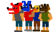 Sprite of the bullies laughing at the child, animated.