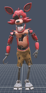 Snapchat lens Foxy 3D scanned model.