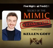 Secret of the Mimic cast announcement graphic.